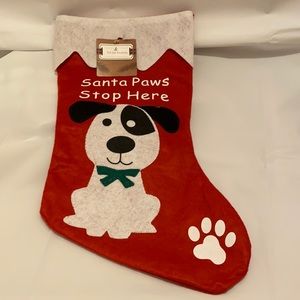 Pet stockings “ Santa PawsStop Here”🐾🎄